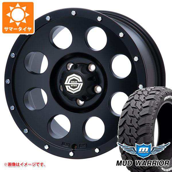 アウトランダー GF/GG系用 サマータイヤ モンスタ マッドウォーリアー LT235/70R16 104/101Q ホワイトレター ソリッドレーシング アイメタル X2 8.0-16 タイヤホイール4本セットの通販は