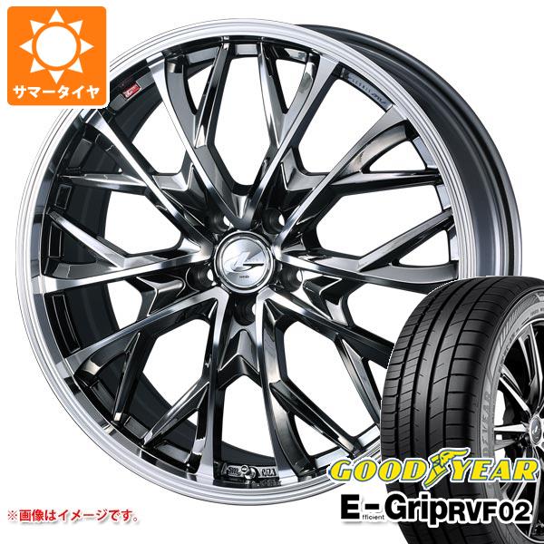 サマータイヤ 245/45R19 102W XL グッドイヤー エフィシエントグリップ RVF02 レオニス MV 8.0-19 タイヤホイール4本セット
