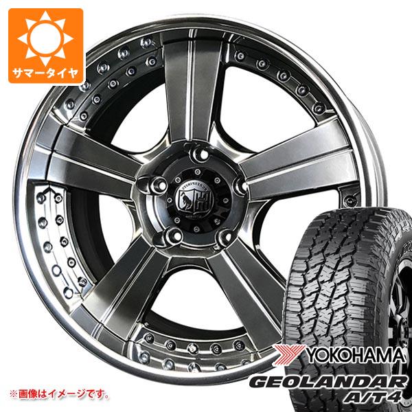 ランドクルーザー300用 サマータイヤ ヨコハマ ジオランダー A/T4 G018 LT275/55R20 120/117S ブラックレター スーパースター ピュアスピリッツ オークスXC 9.0-20 タイヤホイール4本セット
