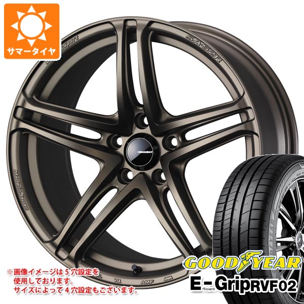 サマータイヤ 165/55R15 75V グッドイヤー エフィシエントグリップ RVF02 ウェッズスポーツ SA-52R 5.0-15 タイヤホイール4本セット