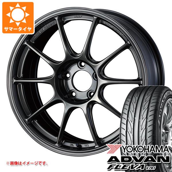 炎節タイア 185/55R15 82V ヨコハマ 広告業ヴァン フレバ V701 ウェッズ運動競技 TC105X 7.0-15 タイア銀輪4本仕かける