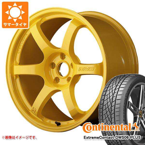 木造 RAYS サマータイヤ 225/50R18 95W コンチネンタル エクストリームコンタクト DWS06 プラス レイズ グラムライツ 57 エクストリーム REV 7.5-18