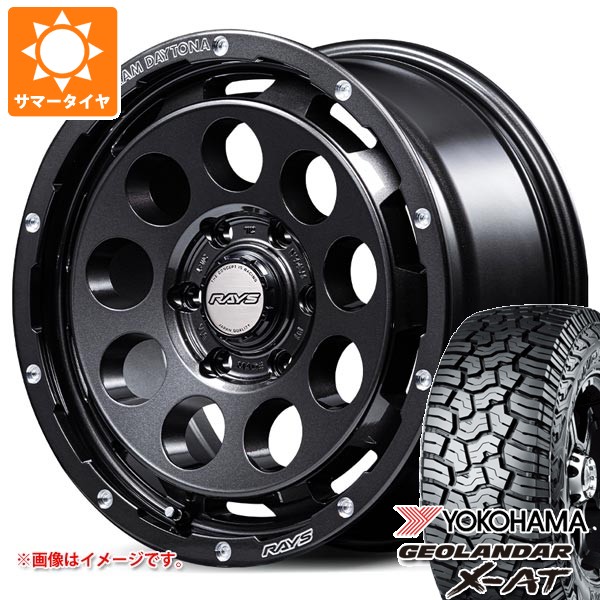 トヨタ ランドクルーザー250用 サマータイヤ ヨコハマ ジオランダー X-AT G016 LT265/65R18 122/119Q ブラックレター レイズ デイトナ D9 スペックM 8.5-18 タイヤホイール4本セット