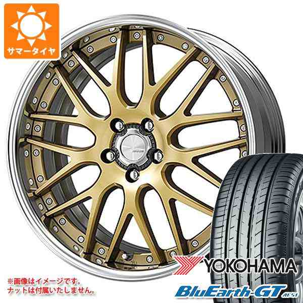 送関込 WORK サマータイヤ 215/40R18 89W XL ヨコハマ ブルーアースGT AE51 ワーク ランベック LM7 7.5-18 