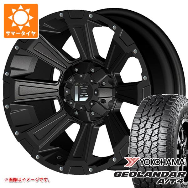 5本セット トヨタ FJクルーザー 10系用 サマータイヤ ヨコハマ ジオランダー A/T4 G018 265/70R17 115T アウトラインホワイトレター オフビート レクセル オフロードスタイル デスロック 8.5-17 タイヤホイール5本セット