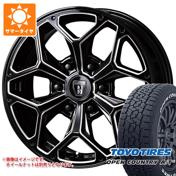 トヨタ ハイエース 200系用 サマータイヤ トーヨー オープンカントリー A/T3 215/60R17C 109/107R ホワイトレター クリムソン バルベロ Sヘックス 6.5-17 タイヤホイール4本セット