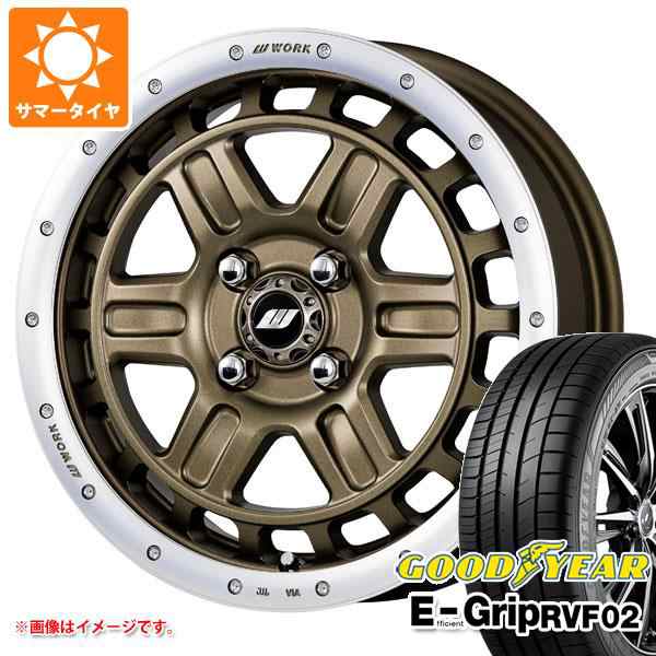 サマータイヤ 165/60R15 77H グッドイヤー エフィシエントグリップ RVF02 ワーク クラッグ T-グラビック 2 5.0-15 タイヤ ホイール4本セッの通販は