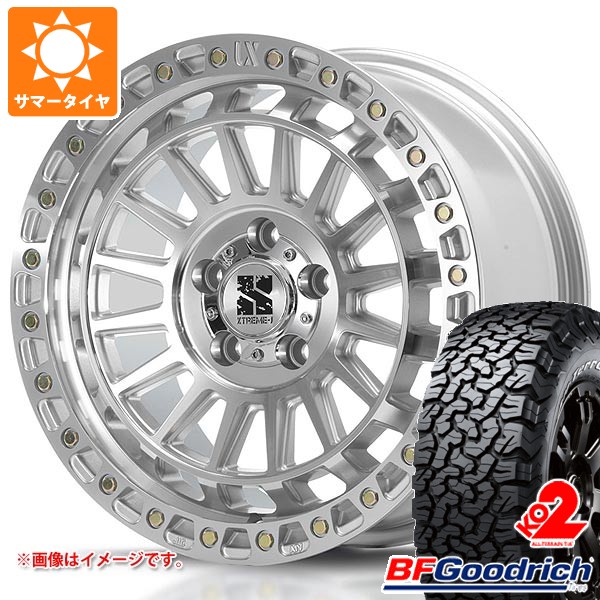 ジープ ラングラー JK/JL系用 サマータイヤ BFグッドリッチ オールテレーンT/A KO2 35x12.50R17LT 121R ホワイトレター MLJ エクストリームJ XJ08 タイヤホイール4本セット