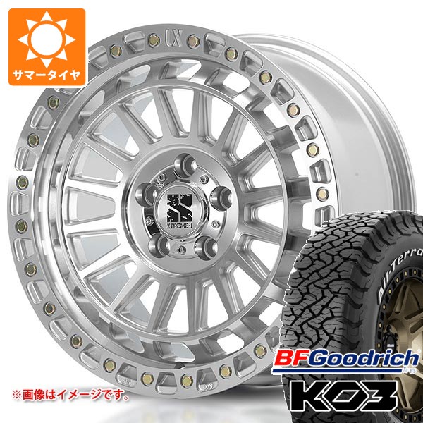 ジープ ラングラー JK/JL系用 サマータイヤ BFグッドリッチ オールテレーンT/A KO3 LT295/70R17 128/125S ホワイトレター MLJ エクストリームJ XJ08 タイヤホイール4本セット