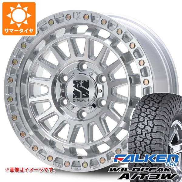 トヨタ FJクルーザー 10系用 サマータイヤ ファルケン ワイルドピーク A/T3W LT285/70R17 116Q MLJ エクストリームJ XJ08 8.0-17 タイヤホイール4本セット