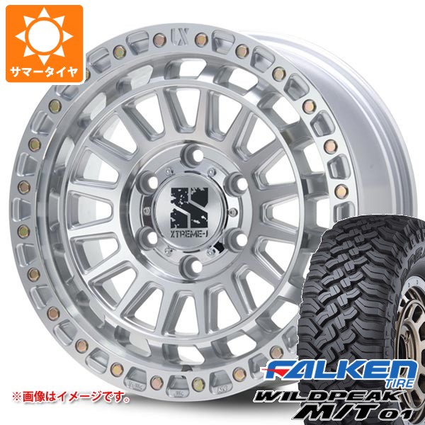 トヨタ ランドクルーザー プラド 150系用 サマータイヤ ファルケン ワイルドピーク M/T01 LT285/70R17 121/118Q MLJ エクストリームJ XJ08 8.0-17 タイヤホイール4本セット
