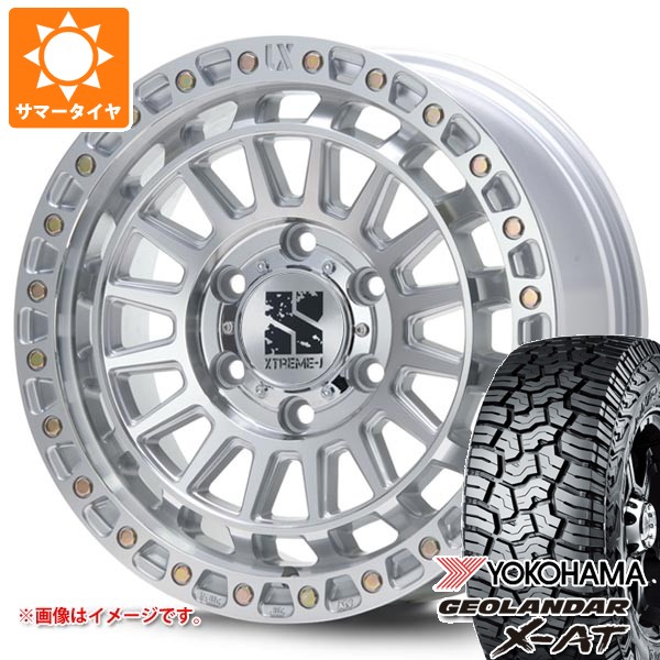 トヨタ ランドクルーザー プラド 150系用 サマータイヤ 2025年製 ヨコハマ ジオランダー X-AT G016 LT265/70R17 121/118Q ブラックレター MLJ エクストリームJ XJ08 8.0-17 タイヤホイール4本セット
