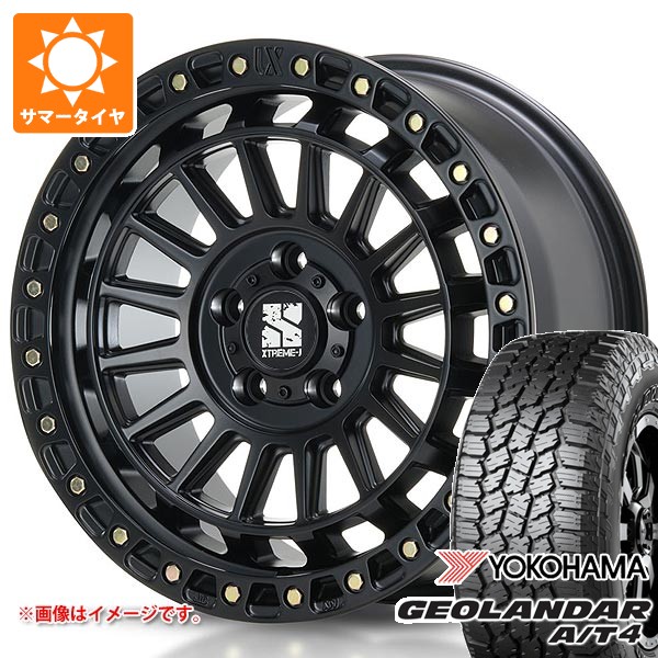 5本セット ジープ ラングラー JK/JL系用 サマータイヤ ヨコハマ ジオランダー A/T4 G018 LT265/65R18 122/119S アウトラインホワイトレター MLJ エクストリームJ XJ08 タイヤホイール5本セット