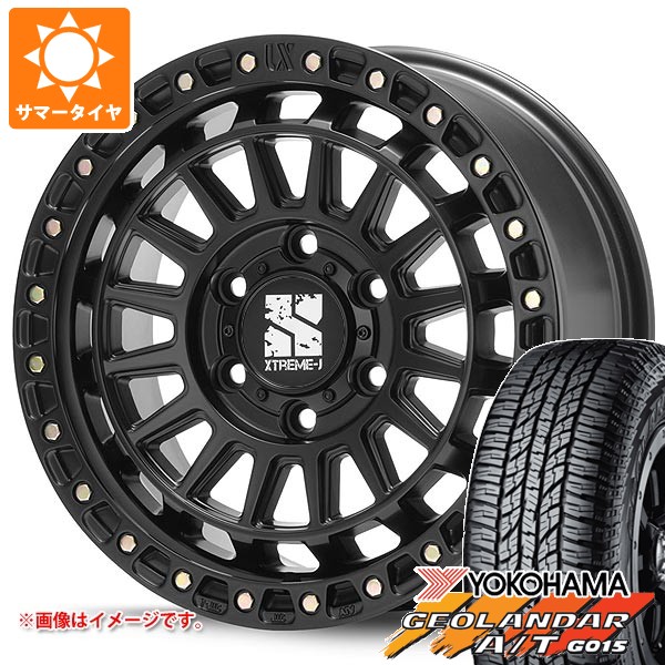 トヨタ ランドクルーザー プラド 150系用 サマータイヤ ヨコハマ ジオランダー A/T G015 P285/70R17 117T アウトラインホワイトレター MLJ エクストリームJ XJ08 8.0-17 タイヤホイール4本セット 114,300円