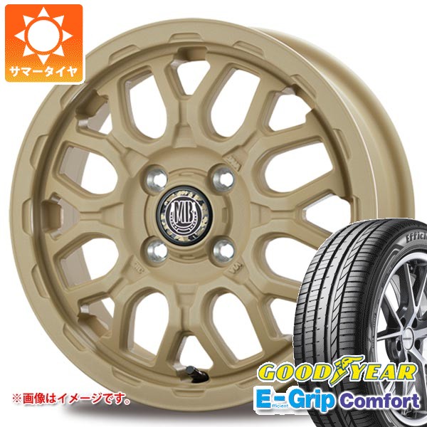 サマータイヤ 155/55R14 69V グッドイヤー エフィシエントグリップコンフォート インターミラノ マッドバーン XR-800M ME 4.5-14 タイヤホイール4本セット