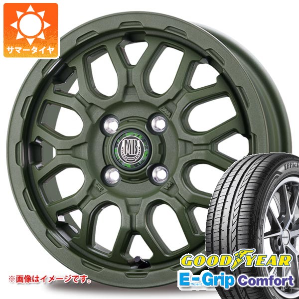 サマータイヤ 155/55R14 69V グッドイヤー エフィシエントグリップコンフォート インターミラノ マッドバーン XR-800M ME 4.5-14 タイヤホイール4本セット