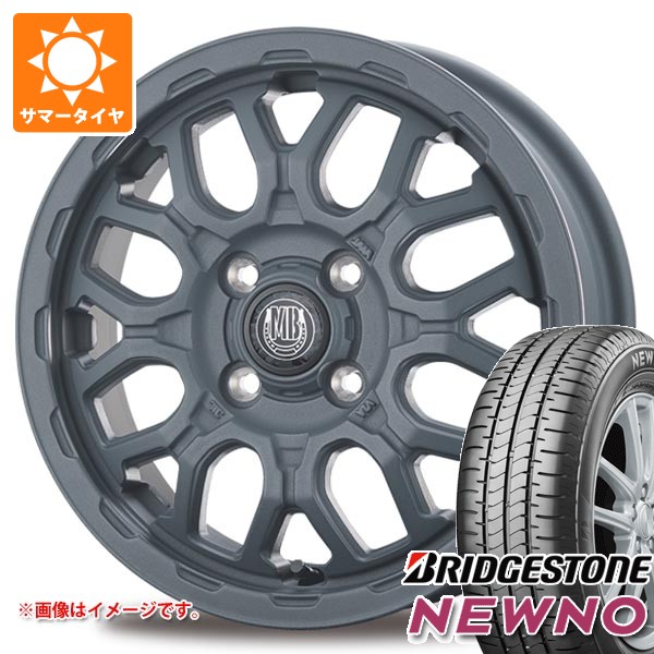 スズキ エブリイワゴン DA17W用 2026年製 サマータイヤ ブリヂストン ニューノ 165/65R14 79S インターミラノ マッドバーン XR-800M ME 4.5-14 タイヤホイール4本セット