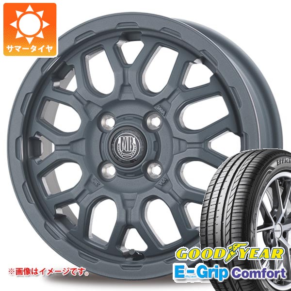 サマータイヤ 155/55R14 69V グッドイヤー エフィシエントグリップコンフォート インターミラノ マッドバーン XR-800M ME 4.5-14 タイヤホイール4本セット