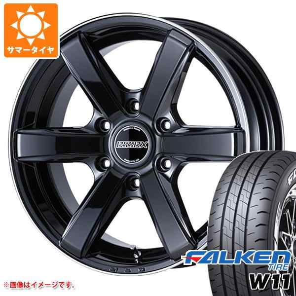 ハイエース 200系用 サマータイヤ ファルケン W11 215/60R17C 109/107N ホワイトレター エセックス EC 6.5-17 タイヤホイール4本セットの通販は 264,100円