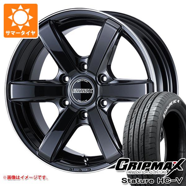 トヨタ ハイエース 200系用 サマータイヤ グリップマックス スタチャー HC-V 225/50R18C 107/105T ホワイトレター エセックス EC 7.5-18 タイヤホイール4本セット 142,650円