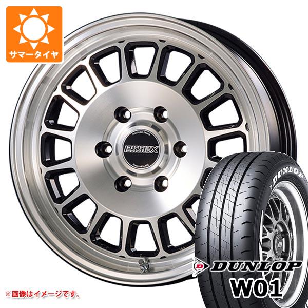 トヨタ ハイエース 200系用 サマータイヤ ダンロップ W01 215/60R17C 109/107N ホワイトレター エセックス ENCD 6.5-17 タイヤホイール4本セット
