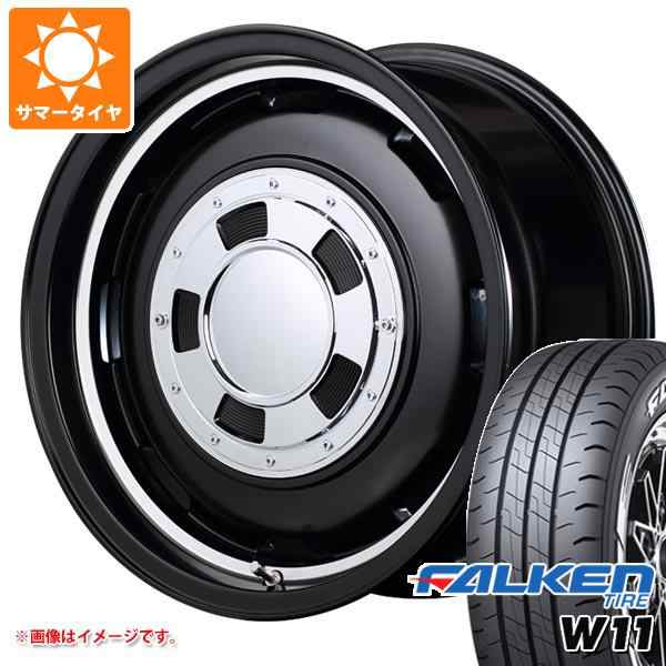 ハイエース 200系用 2024年製 サマータイヤ ファルケン W11 215/65R16C 109/107N ホワイトレター ガルシア シスコ 6.5-16 タイヤホイールの通販は