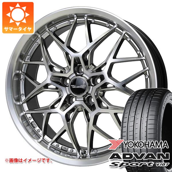 トヨタ 40系アルファード用 サマータイヤ ヨコハマ アドバンスポーツV107 255/40ZR21 (102Y) XL プレシャス アスト M5 8.5-21 タイヤホイール4本セット 185,050円
