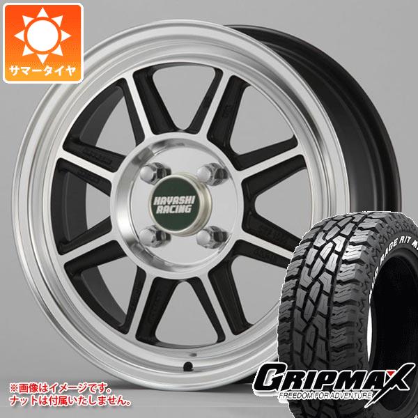 ハイゼットカーゴ S320系用 サマータイヤ グリップマックス マッドレイジ R/T MAX 165/65R15 81Q ブラックレター ハヤシレーシング ハヤの通販は