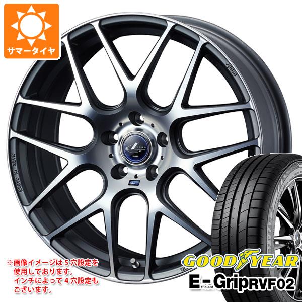 サマータイヤ 225/45R18 95W XL グッドイヤー エフィシエントグリップ RVF02 レオニス ナヴィア 06 7.0-18 タイヤホイール4本セット