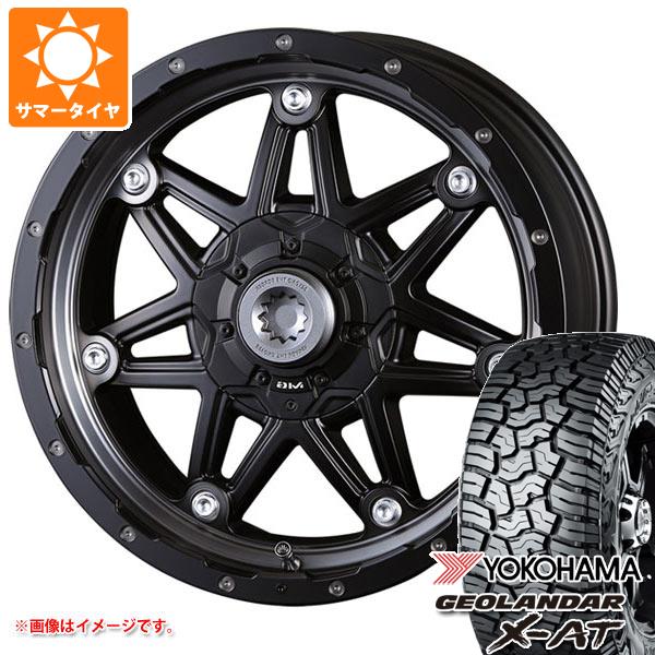 FJクルーザー 10系用 サマータイヤ ヨコハマ ジオランダー X-AT G016 LT265/70R17 121/118Q ブラックレター クリムソン MG ライカン 8.0-17 タイヤホイール4本セット