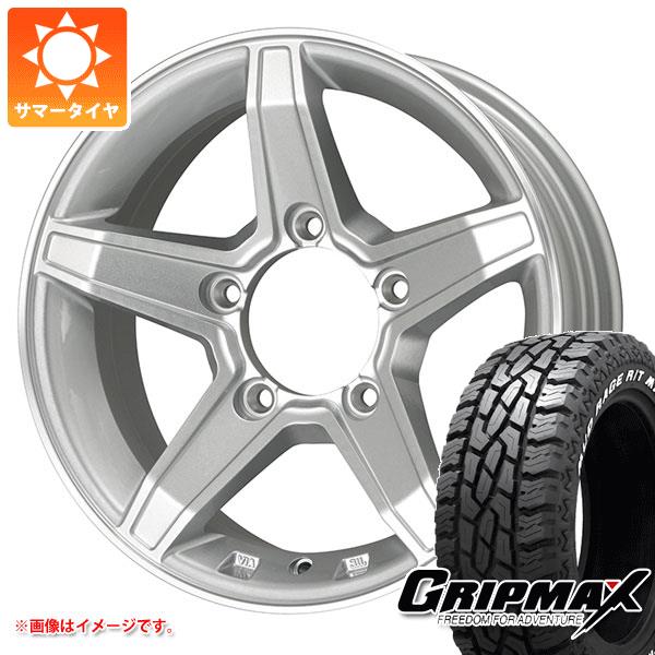 5本セット ジムニー用 サマータイヤ グリップマックス マッドレイジ R/T MAX 175/80R16 91S ホワイトレター プレミックス エステラ 5.5-16 タイヤホイール5本セット