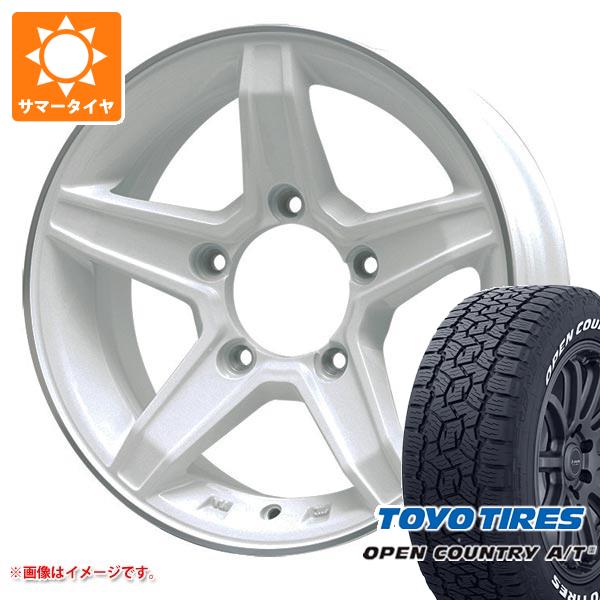 スズキ ジムニーノマド JC74W用 サマータイヤ トーヨー オープンカントリー A/T3 195/80R15 107/105N LT ホワイトレター プレミックス エステラ 5.5-15 タイヤホイール4本セット