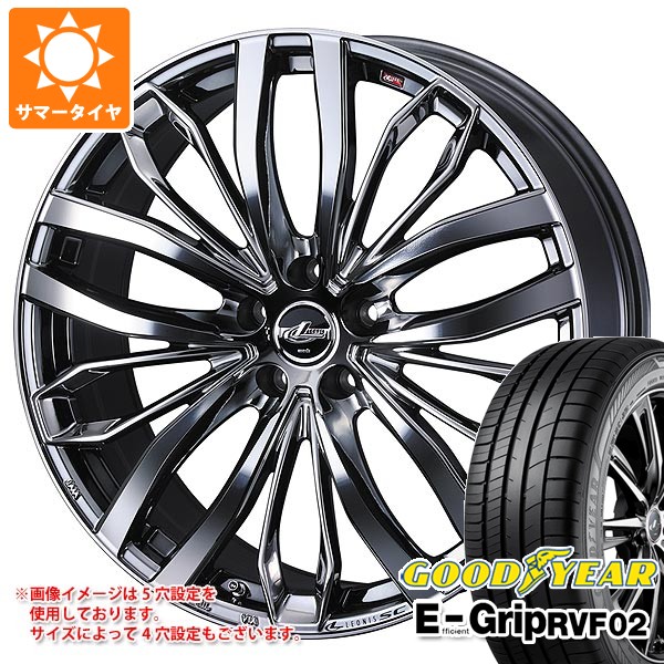 サマータイヤ 225/60R17 99H グッドイヤー エフィシエントグリップ RVF02 レオニス SC 7.0-17 タイヤホイール4本セット