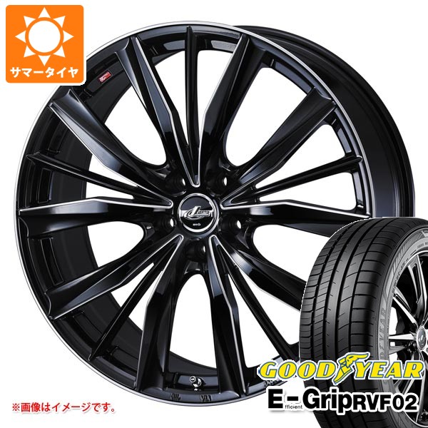 サマータイヤ 225/45R18 95W XL グッドイヤー エフィシエントグリップ RVF02 レオニス VX2 7.0-18 タイヤホイール4本セット 104,000円