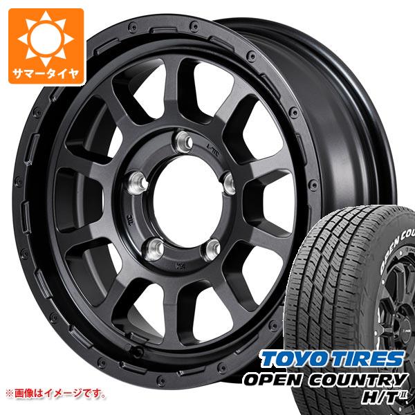 スズキ ジムニーシエラ JB74W用 2026年製 サマータイヤ トーヨー オープンカントリー H/T2 215/70R16 100H ホワイトレター ナイトロパワー M10 パーシング バレルブラックエディション 6.0-16 タイヤホイール4本セット
