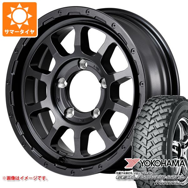 5本セット スズキ ジムニー用 2026年製 サマータイヤ ヨコハマ ジオランダー M/T+ G001J 195R16C 104/102Q ナイトロパワー M10 パーシング バレルブラックエディション 5.5-16 タイヤホイール5本セット 103,751円