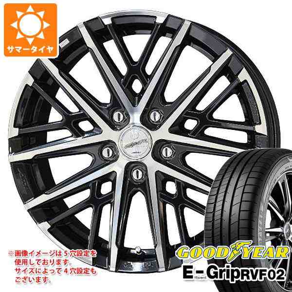 サマータイヤ 165/60R15 77H グッドイヤー エフィシエントグリップ RVF02 スマック グレイヴ 4.5-15 タイヤホイール4本セットの通販は