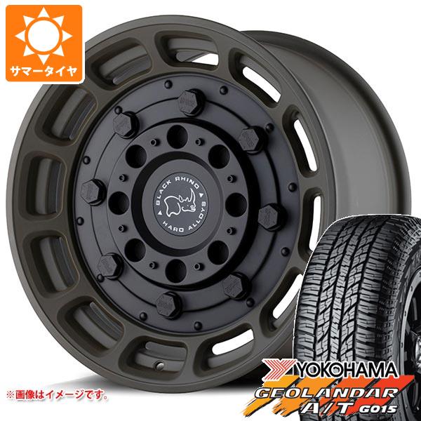 5本セット FJクルーザー 10系用 サマータイヤ ヨコハマ ジオランダー A/T G015 P285/70R17 117T アウトラインホワイトレター ブラックライノ ウォートホッグ 8.5-17 タイヤホイール5本セットの通販は