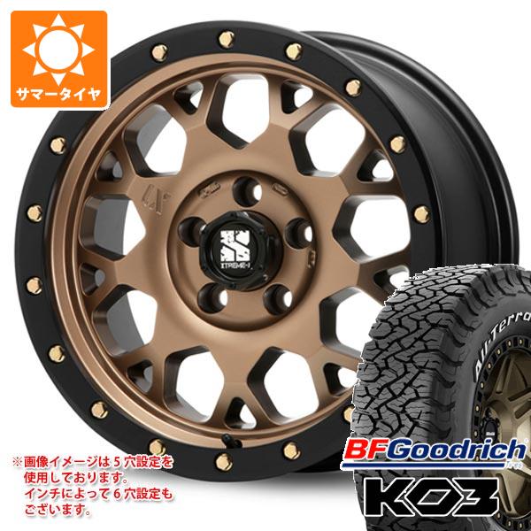 デリカD5用 サマータイヤ BFグッドリッチ オールテレーンT/A KO3 LT225/65R17 107/103S ブラックレター MLJ エクストリームJ XJ04 7.0-17 タイヤホイール4本セット