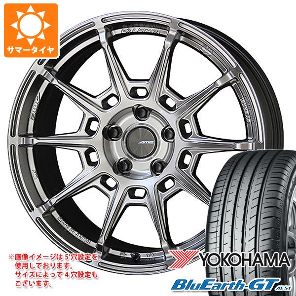GRヤリス用 サマータイヤ ヨコハマ ブルーアースGT AE51 225/40R18 92W XL ガレルナ レフィーノ 8.5-18 タイヤホイール4本セット