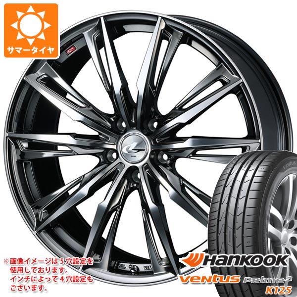 サマータイヤ 165/45R16 74V XL ハンコック ベンタス プライム3 K125 レオニス GX 5.0-16 タイヤホイール4本セット