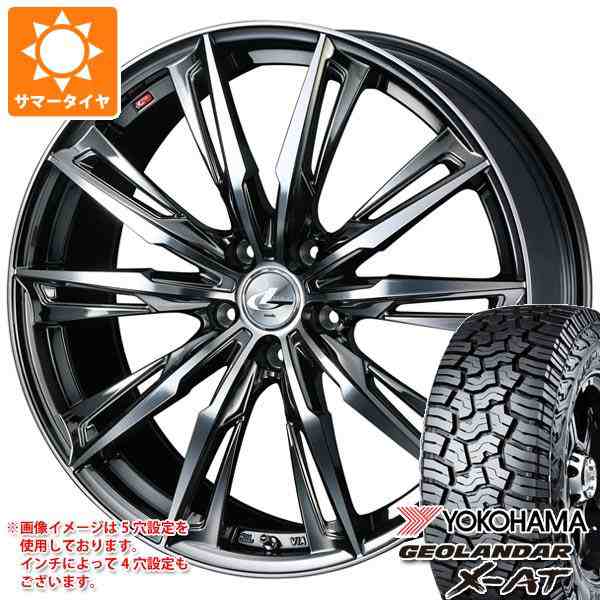 2024年製 サマータイヤ 145R14 85/83Q ヨコハマ ジオランダー X-AT G016 ブラックレター G016A レオニス GX 4.5-14 タイヤホイール4本セの通販は