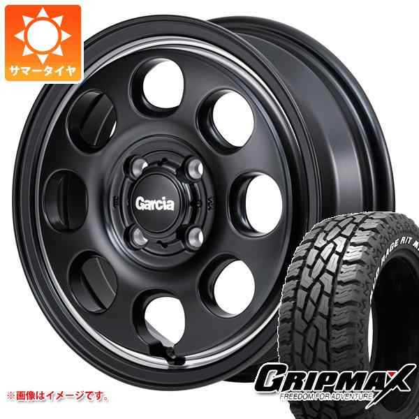 サマータイヤ 165/65R15 81Q グリップマックス マッドレイジ R/T MAX ブラックレター ガルシア パーム8 4.5-15 タイヤホイール4本セットの通販は