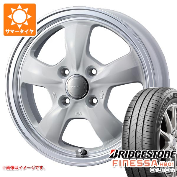 2026年製 サマータイヤ 155/65R14 75H ブリヂストン フィネッサ HB01 グラフト 5S 4.5-14 タイヤホイール4本セット