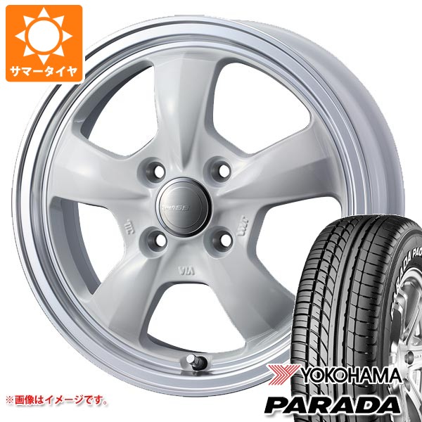 サマータイヤ 165/55R14 95/93N ヨコハマ パラダ PA03 ブラックレター グラフト 5S あげ軽 4.5-14 タイヤホイール4本セットの通販は