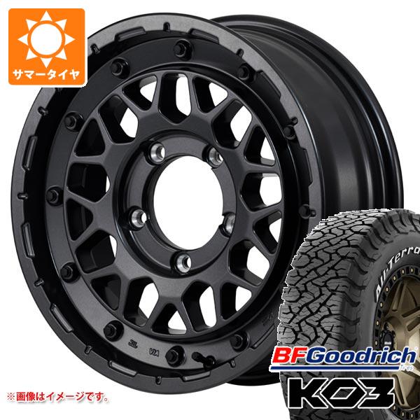 スズキ ジムニーシエラ JB74W用 2026年製 サマータイヤ BFグッドリッチ オールテレーンT/A KO3 LT235/70R16 110/107S ホワイトレター ナイトロパワー M29 スティンガー 6.0-16 タイヤホイール4本セット