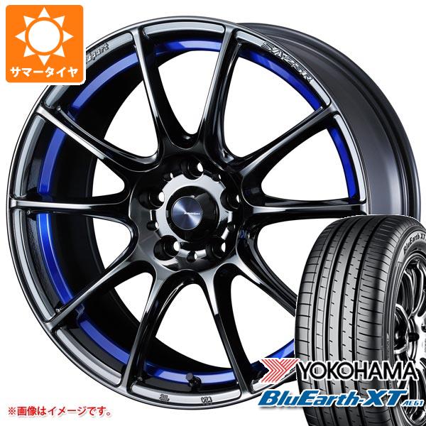 サマータイヤ 215/50R18 92V ヨコハマ ブルーアースXT AE61 ウェッズスポーツ SA-25R ブルーライトクロームツー 7.0-18 タイヤホイール4本セットの通販は 130,950円