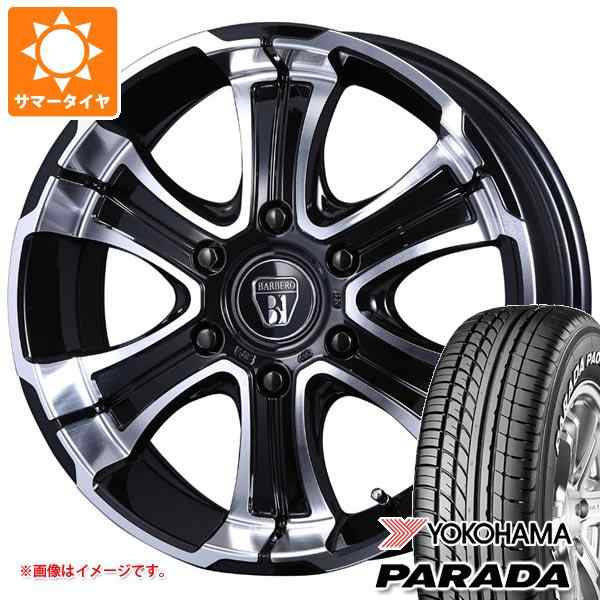 買物200系ハイエース　ヨコハマ　PARADA　215/65R16C　TUTUST　アルミホイール付きセット　4本　6H/7J　ET38/139.7　21年製サマータイヤ ラジアルタイヤ