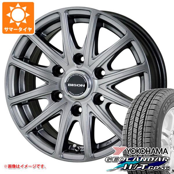 NV350キャラバン E26用 2026年製 サマータイヤ ヨコハマ ジオランダー H/T G056 195/80R15 107/105L LT ホワイトレター バイソン BN-01 6.0-15 タイヤホイール4本セット