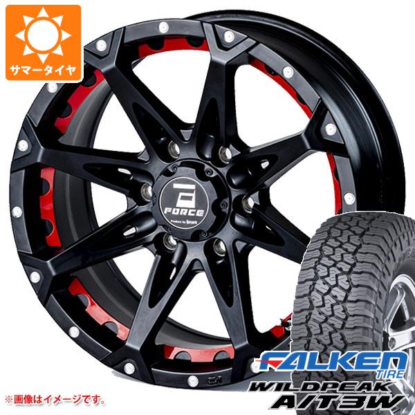 FJクルーザー 10系用 サマータイヤ ファルケン ワイルドピーク A/T3W LT285/70R17 116Q フォース デナリ 8.0-17 タイヤホイール4本セット